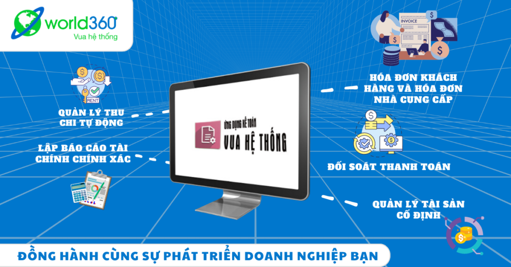 Ứng dụng kế toán tại Vua Hệ Thống